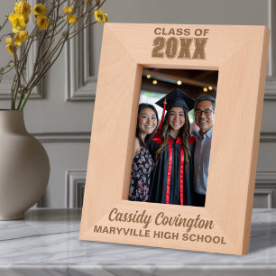 Personalised Graduation Custom Name, School, Year Etched Frames