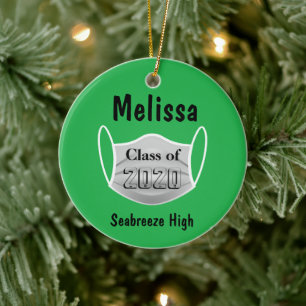 Personalised Graduation During A Pandemic 2020 Ceramic Ornament