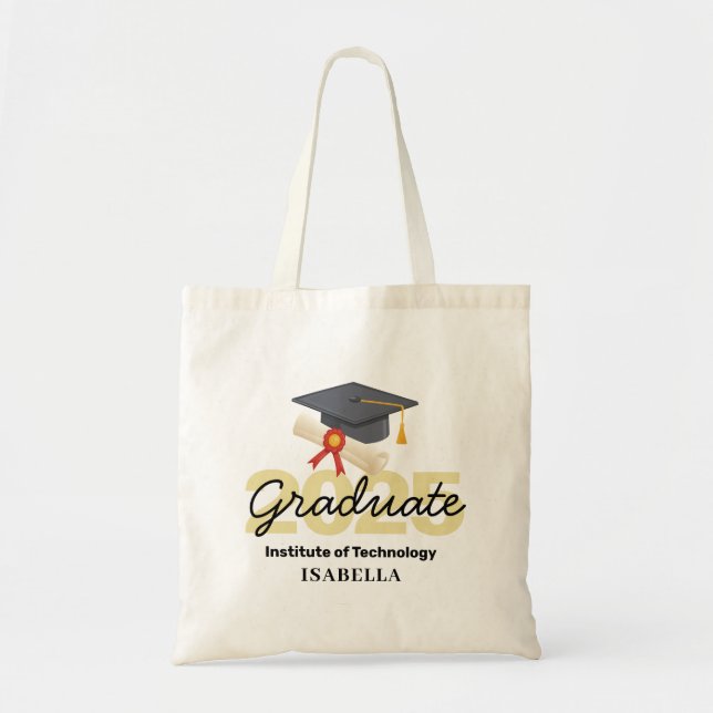 Personalised Graduation Gift - Class of 2025 Tote Bag (Front)