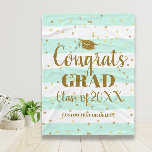 Personalised Graduation Gift Congrats Grad 2019 Fleece Blanket