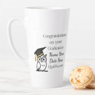 Personalised Graduation Gift for Her – Custom Name Latte Mug