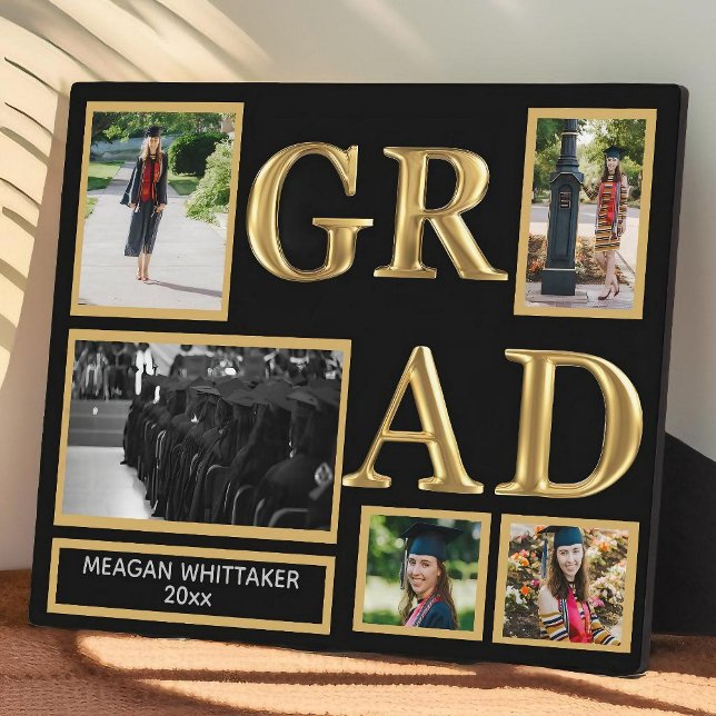 Personalised Graduation Gift Photo Collage Plaque (Creator Uploaded)