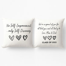 Personalised Graduation Gift Throw Pillow