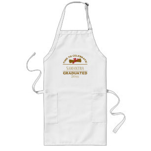 Personalised Graduation Gift Time To Celebrate Long Apron