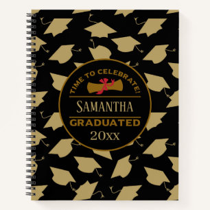 Personalised Graduation Gift Time To Celebrate Notebook