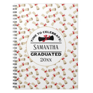 Personalised Graduation Gift Time To Celebrate Notebook