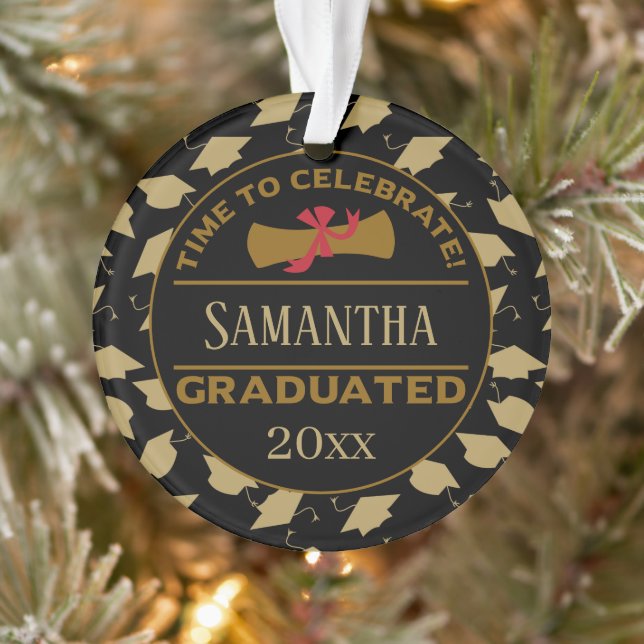 Personalised Graduation Gift | Time To Celebrate Ornament (Tree)