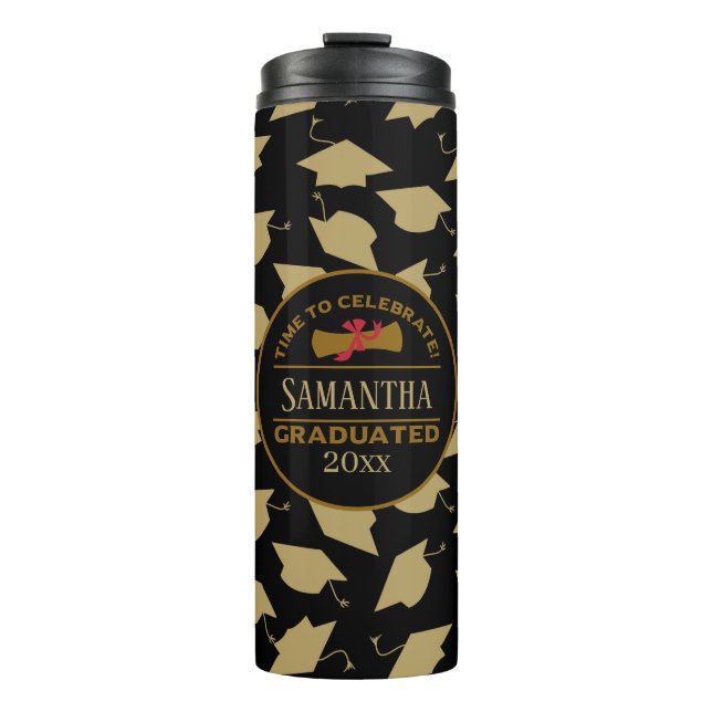 Personalised Graduation Gift | Time To Celebrate Thermal Tumbler (Front)
