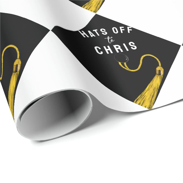Personalised Graduation Gift Wrapping Paper (Roll Corner)