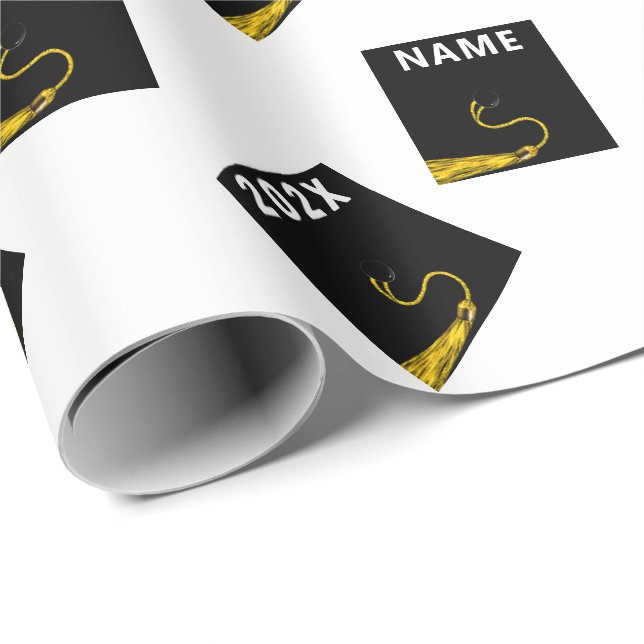 Personalised Graduation Gift Wrapping Paper (Roll Corner)