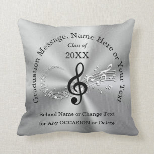 Personalised Graduation Gifts for Music Majors Cushion