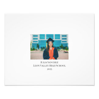 Personalised Graduation Guestbook Signable Photo Print