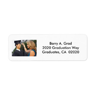 Personalised Graduation Invitation Return Address Label