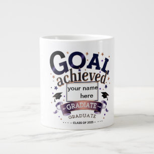 Personalised Graduation Jumbo Mug – Goal Achieved