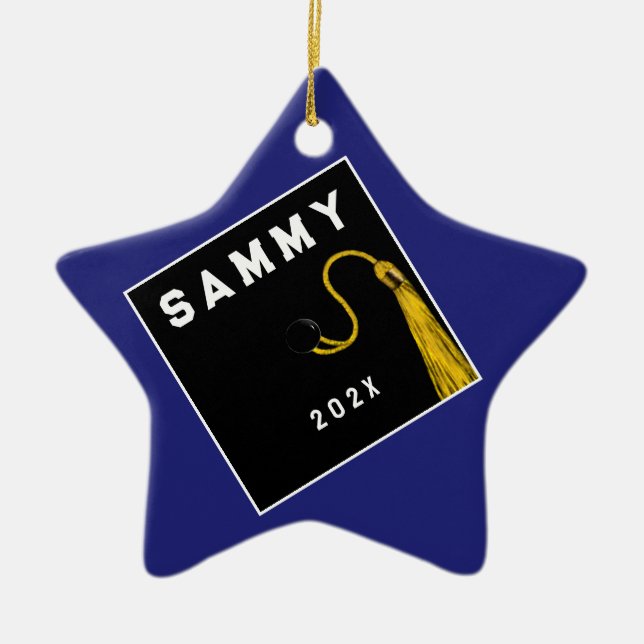 Personalised Graduation Keepsake Ceramic Orna Ornament (Front)
