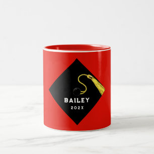 Personalised Graduation Keepsake Gift Two-Tone Coffee Mug