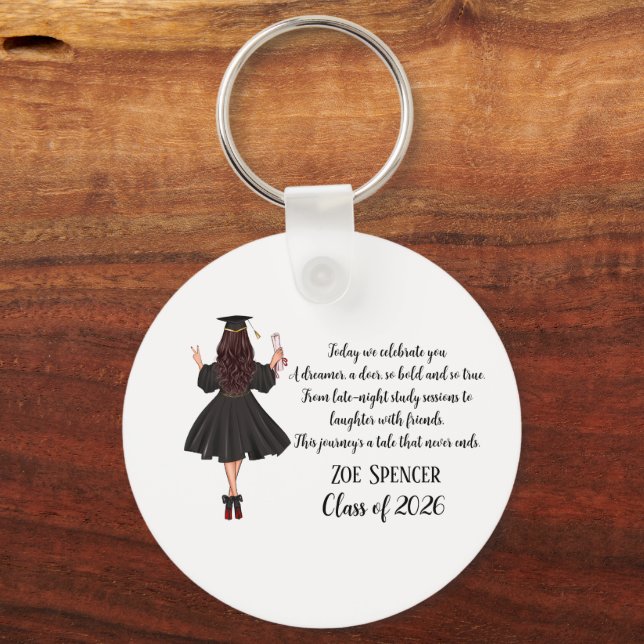 Personalised Graduation Keychain (Front)