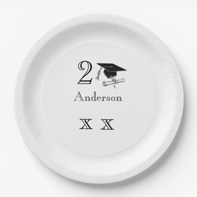 Personalised Graduation Paper Plates (Front)