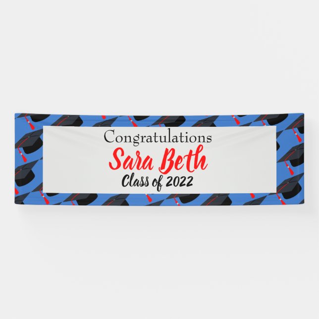 Personalised Graduation Party Decor Banner (Horizontal)