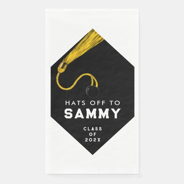 Personalised Graduation Party Napkin (Front)