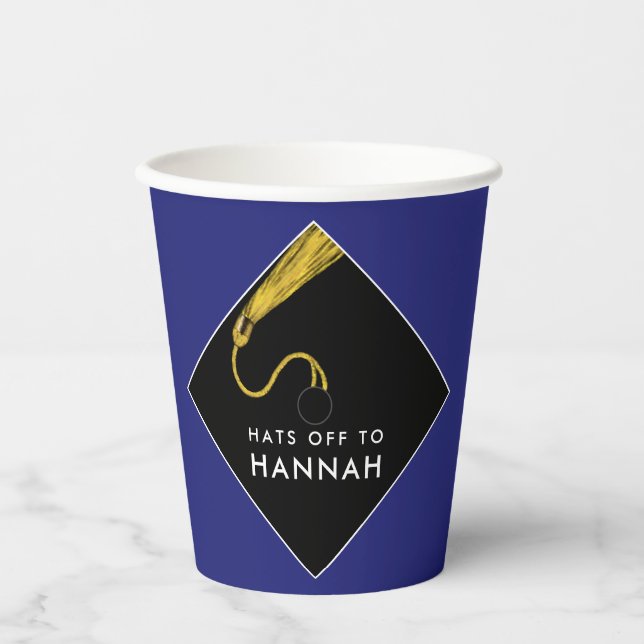 Personalised Graduation Party Paper Cups (Front)