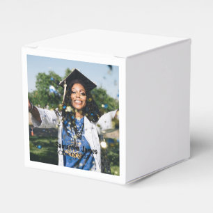 Personalised Graduation Photo and Name  Favour Box