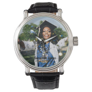 Personalised Graduation Photo and Name Watch