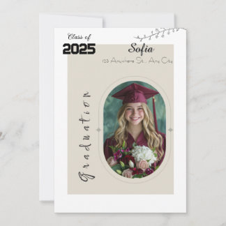 Personalised Graduation Photo Invitation