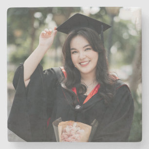 Personalised Graduation Photo Keepsake Memory Gift Stone Coaster