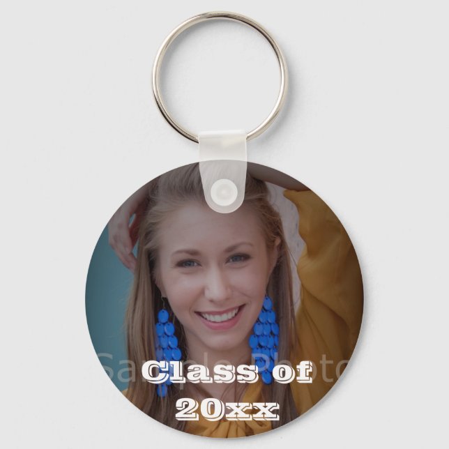 Personalised Graduation Photo Keychain (Front)