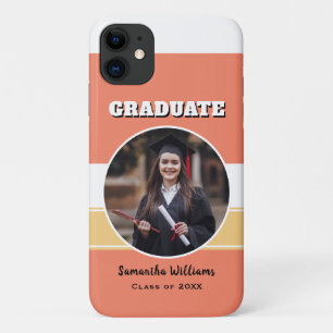 Personalised Graduation Photo Modern Chic Graduate iPhone 11 Case