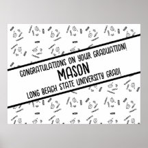 Personalised Graduation Poster