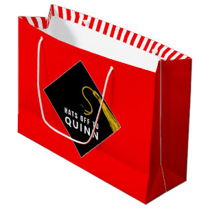 Personalised Graduation Red Large Gift Bag
