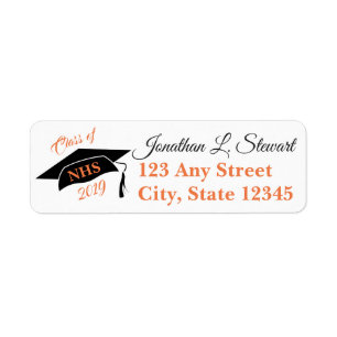 Personalised Graduation Return Address Labels
