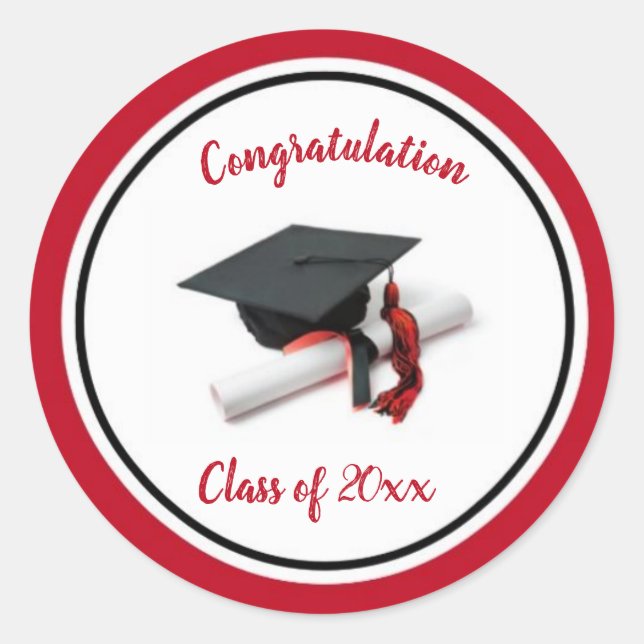 Personalised Graduation Sticker (Front)