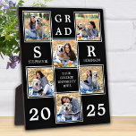 Personalised Graduation Unique Photo Collage Plaque<br><div class="desc">Celebrate your graduate and give a special personalised gift with this custom photo collage graduation plaque. This unique photo collage graduate plaque is will be a treasured keepsake. Customise with 6 of your favourite senior or college photos, and personalise with graduating year, monogrammed name, high school or college. See 'personalise...</div>