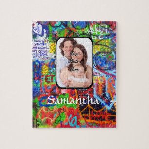 Personalised graffiti jigsaw puzzle