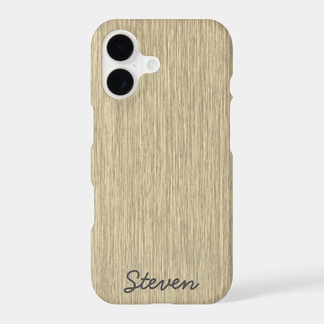 Personalised Grainy Faded Aged Wood (Back)