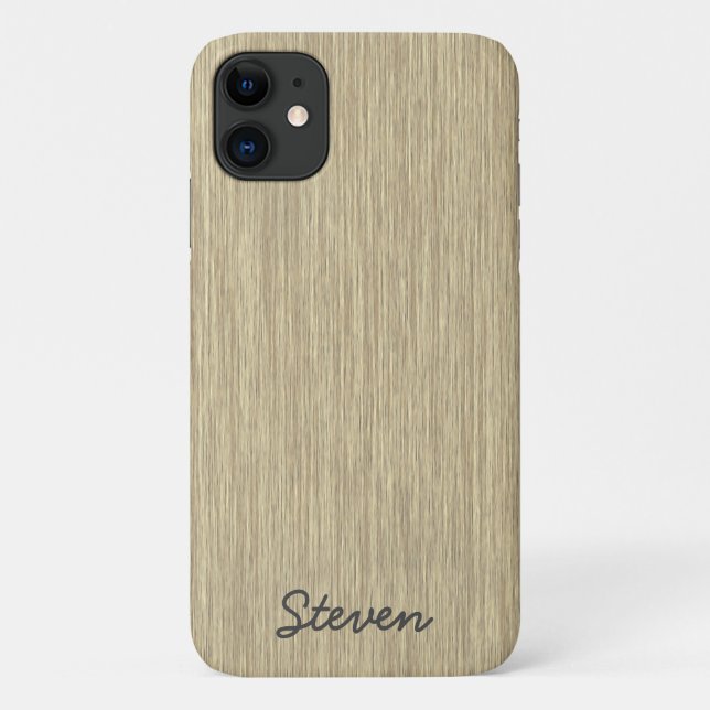 Personalised Grainy Faded Aged Wood Case-Mate iPhone Case (Back)