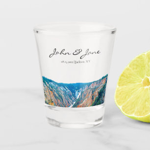 Personalised Grand Canyon of Yellowstone Shot Glass