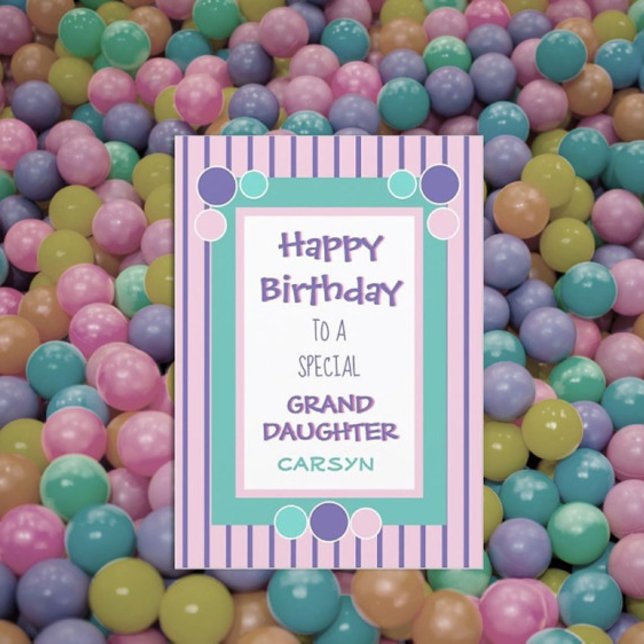 Personalised Grand daughter birthday greeting card (Creator Uploaded)