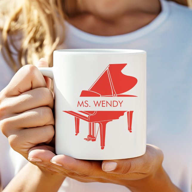 Personalised Grand Piano Coffee Mug (Creator Uploaded)