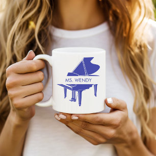 Personalised Grand Piano Coffee Mug