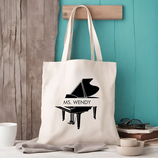 Personalised Grand Piano Tote Bag (Creator Uploaded)