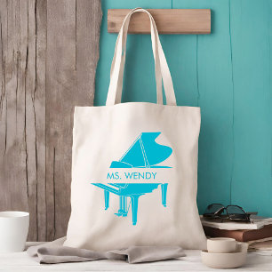 Personalised Grand Piano Tote Bag