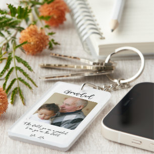 Personalised Grandad Photo Key Ring