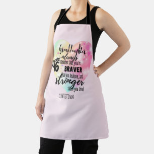 Personalised GRANDAUGHTER Gifts Cute Quotes Fun Apron