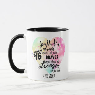 Personalised GRANDAUGHTER Gifts   Cute Quotes Fun  Mug