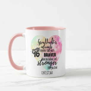Personalised GRANDAUGHTER Gifts Cute Quotes Fun Mug