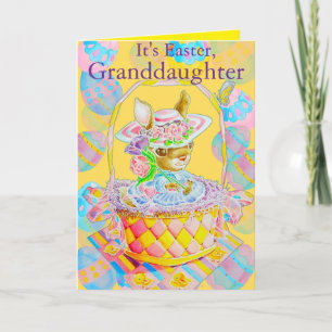 Personalised Granddaughter's Easter Greeting Card